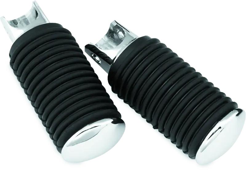 Bikers Choice 52-85 Chrome Cap Rider Pegs Female Mount Style Replaces H-D 50906-85T 1