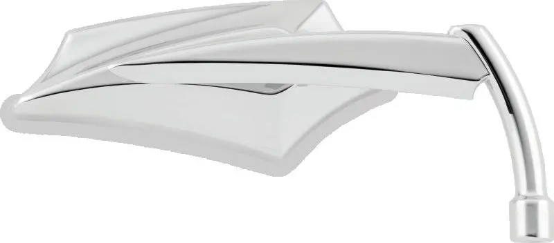 Bikers Choice 65-Up Chrome Angler Mirror Universal Custom Pair 1