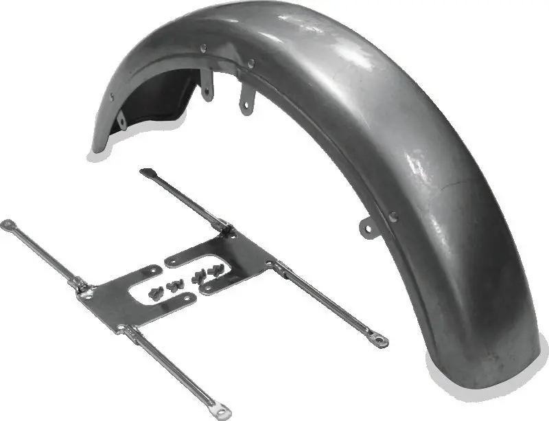 Bikers Choice 73-86 Fx Xl 82-94 Fxr Front Fender W/Chrome Brackets Replaces H-D 59007-73A 59111-74 1