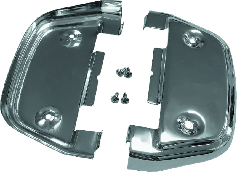 Bikers Choice 87-Up Touring Chrome Passenger Floorboard Undercover Kit 1