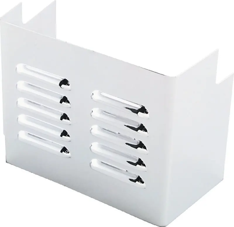 Bikers Choice 91-96 Dyna 73-85 Fxe 80-86 Fxwg 82-99 Xl Chrome Louvered Battery Side Cover 1