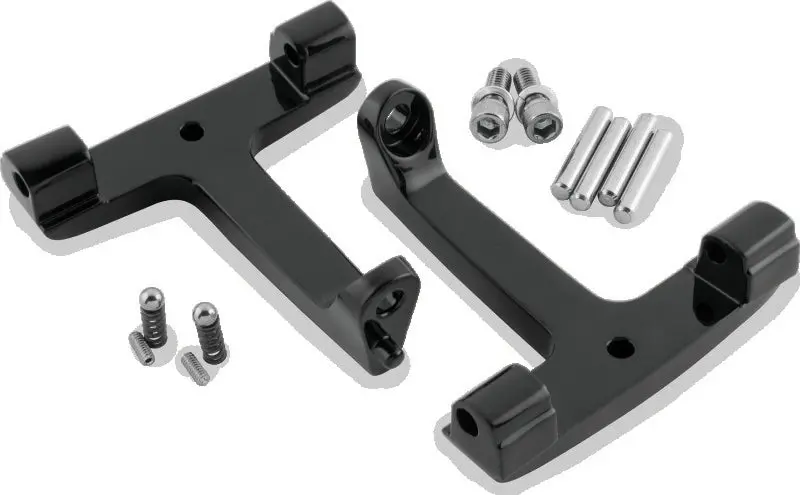Bikers Choice 93-Up Flh Flt Black Passenger Floorboard Bracket Replaces H-D 53070-00A 1