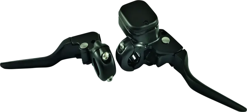 Bikers Choice Black 11/16 Bore Custom Handlebar Control Kit 1 Inch Bar Cable Clutch No Switches 1