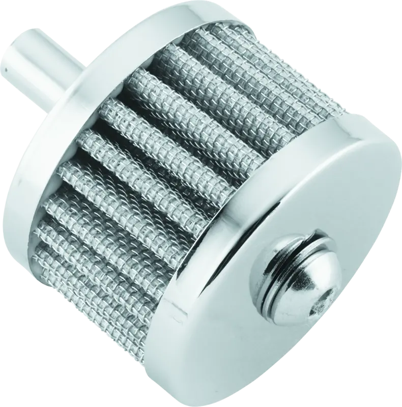 Bikers Choice Chrome 3/8 Inch Breather Filter With Bolt 1