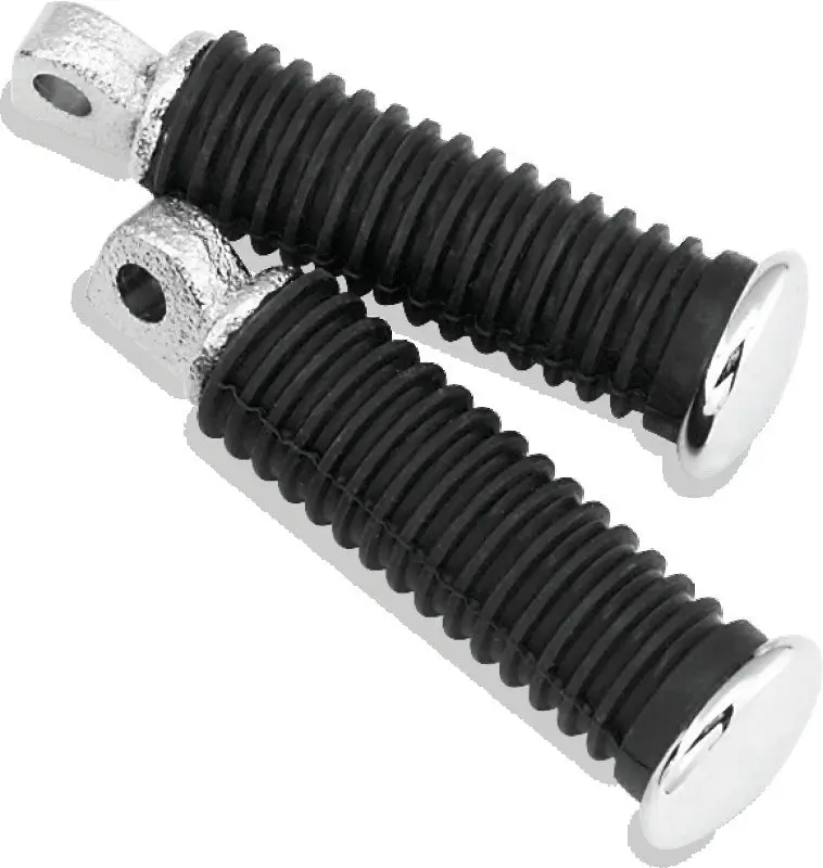 Bikers Choice Chrome Cap Rider Pegs Male Mount Style Replaces H-D 49117-77T 1
