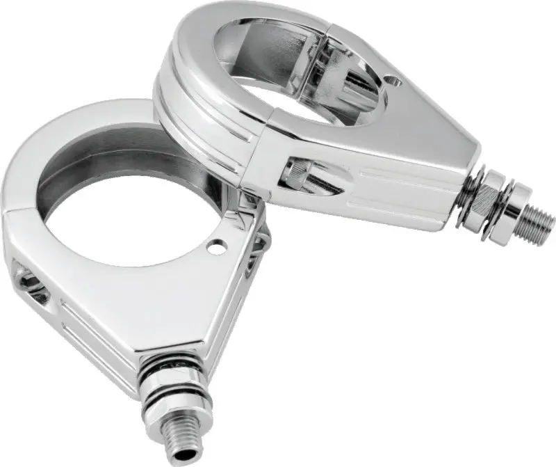 Bikers Choice Chrome Grooved 39Mm Clamp With 5/16-18 Stud Universal Custom Pr 1