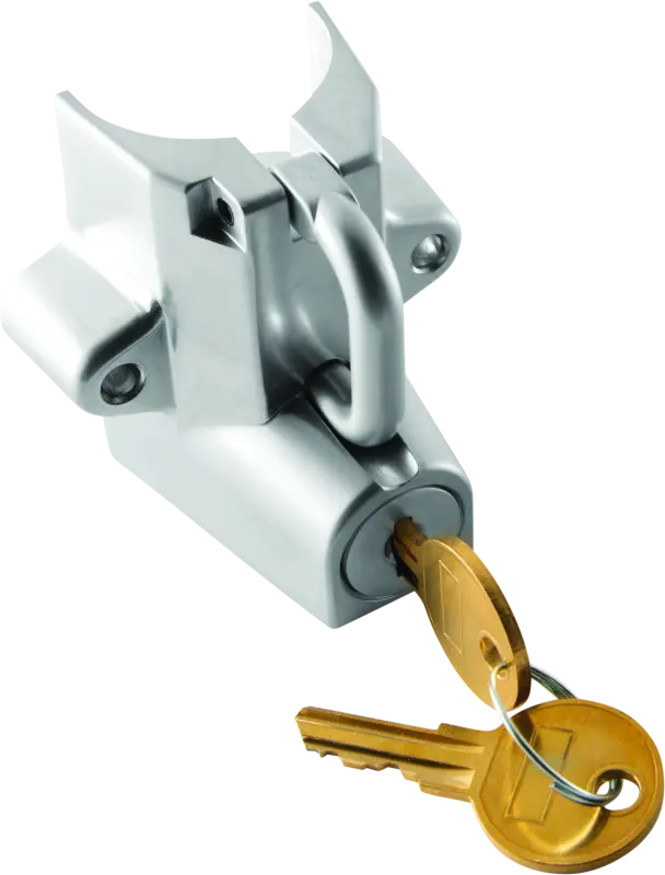 Bikers Choice Chrome Motorcycle Helmet Lock Fits 7/8 - 1 1/4 Tubing 1
