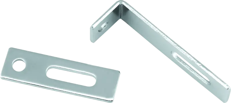 Bikers Choice Flat Chrome Exhaust Support Bracket 7/8 X 3 Inch Universal Custom 1