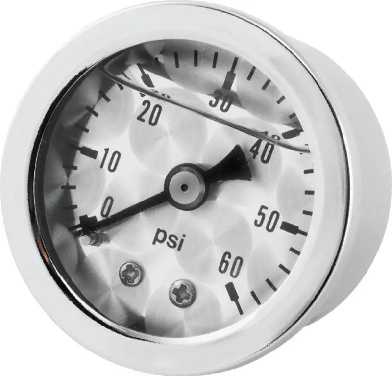 Bikers Choice Metallic Face Oil Pressure Gauge 0-60 Psi 1/8 Npt 1