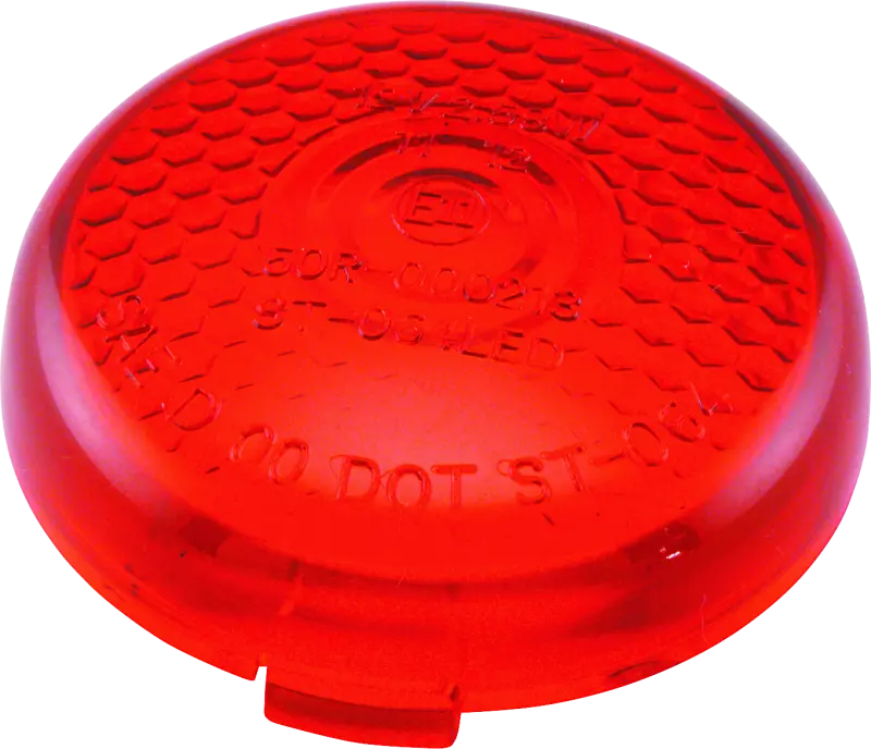 Bikers Choice Replacement Honeycomb Red Lens For Led Bullet Turn Signal 1