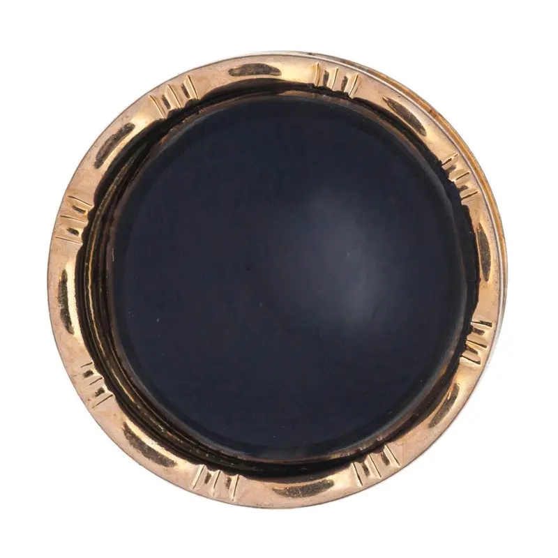 Black Buttons With Gold Border 1