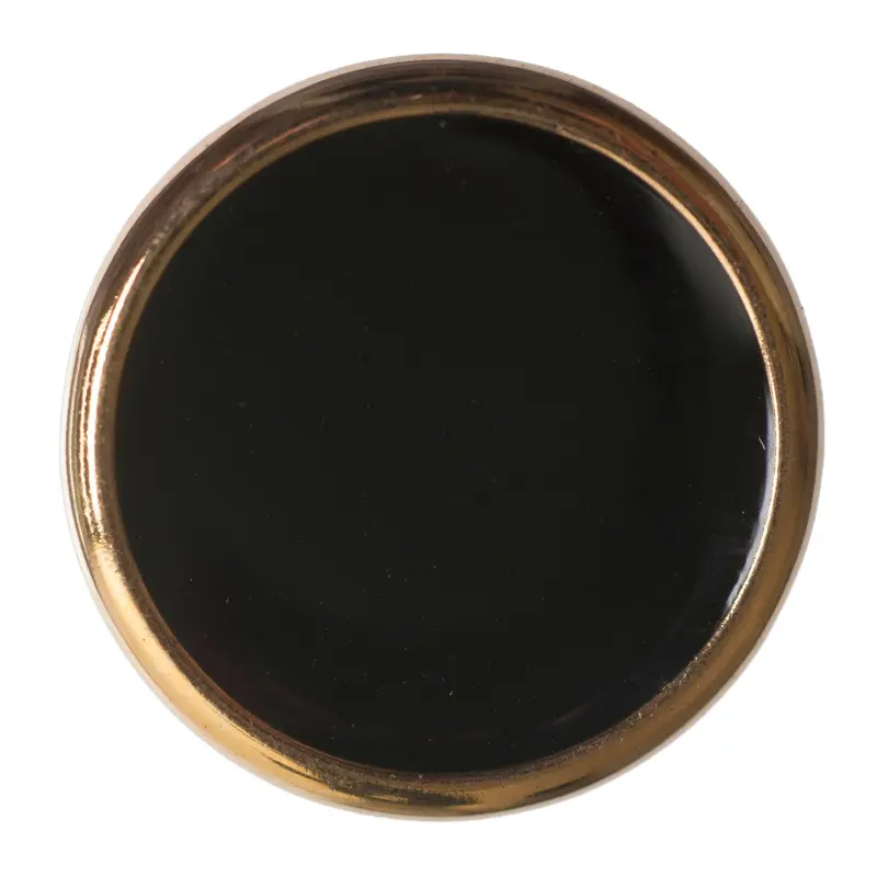 Black Gold Rimmed Buttons 1