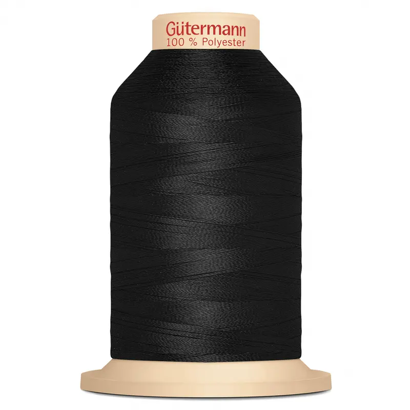 Black Gutermann Overlock Thread, Tera 180, 2000M 1