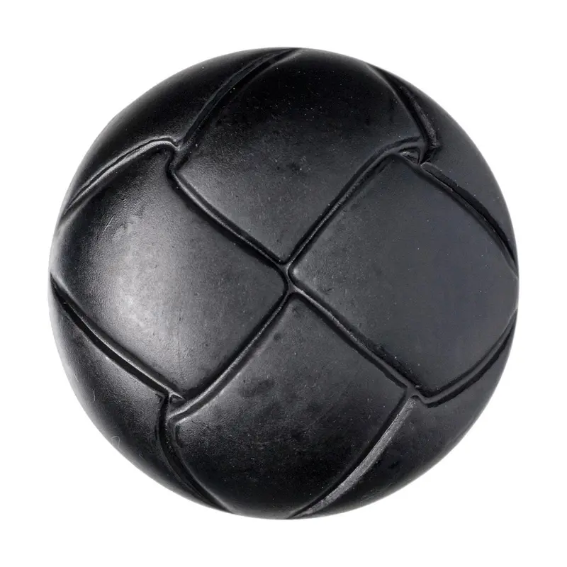 Black Leather Effect Cardigan Buttons 1