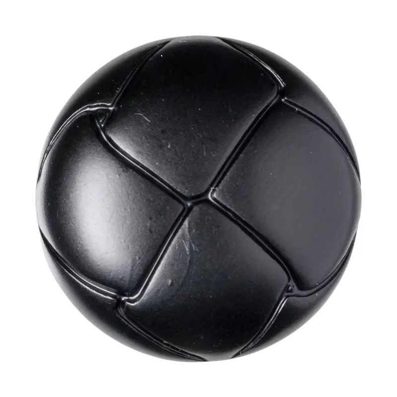 Black Leather Effect Cardigan Buttons 22.5Mm Size 1
