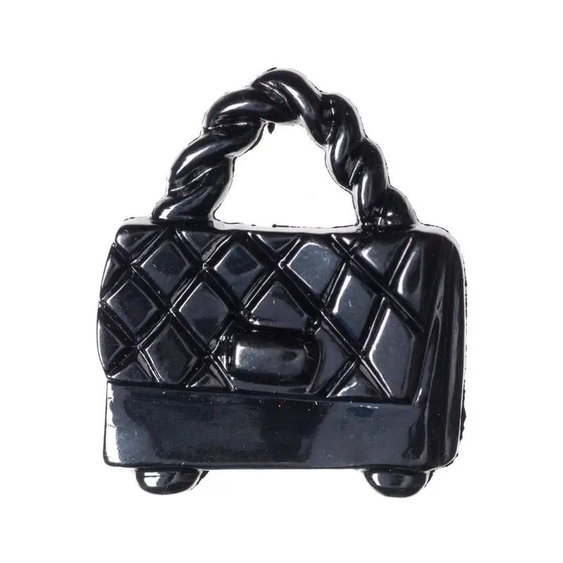 Black Novelty Handbag Shape Buttons 1