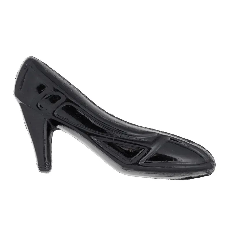 Black Novelty Stiletto Shoe Shape Buttons 1
