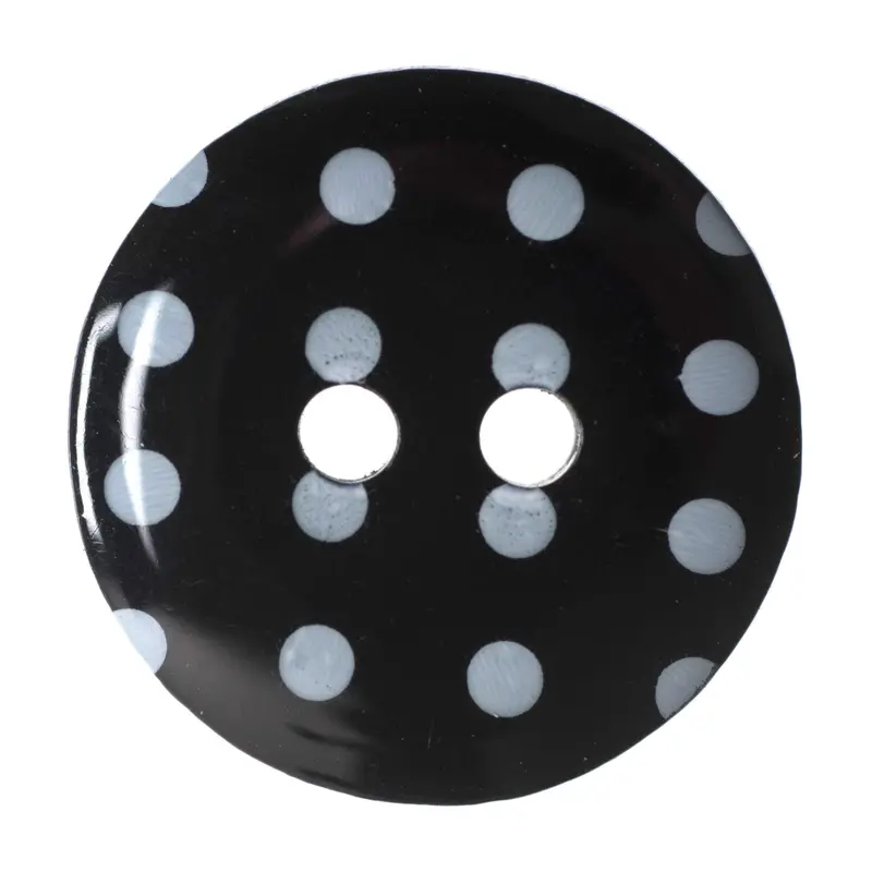 Black Polka Dot Buttons 1