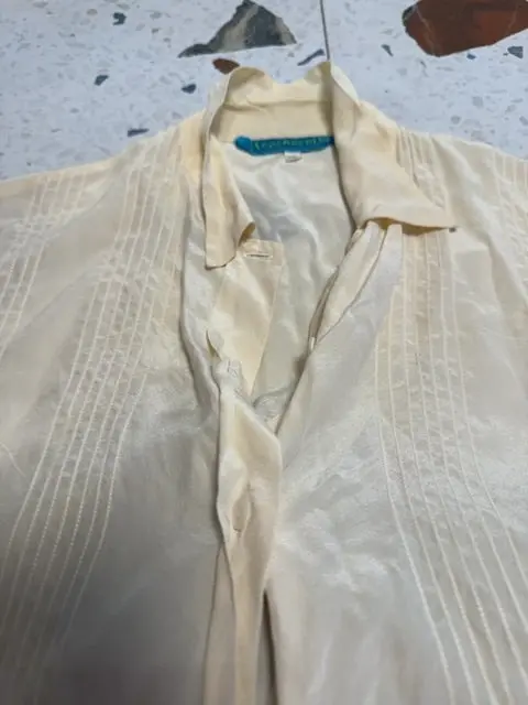 Blouse 100% Soie Beige Cacharel , S 1