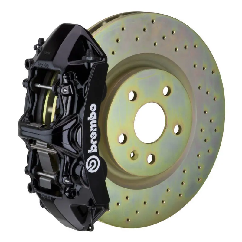 Brembo 05-14 Mustang Gt Excl Non-Abs Equipped Fr Gt Bbk 6Pist Cast 355X32 1Pc Rtr Drill-Black 1