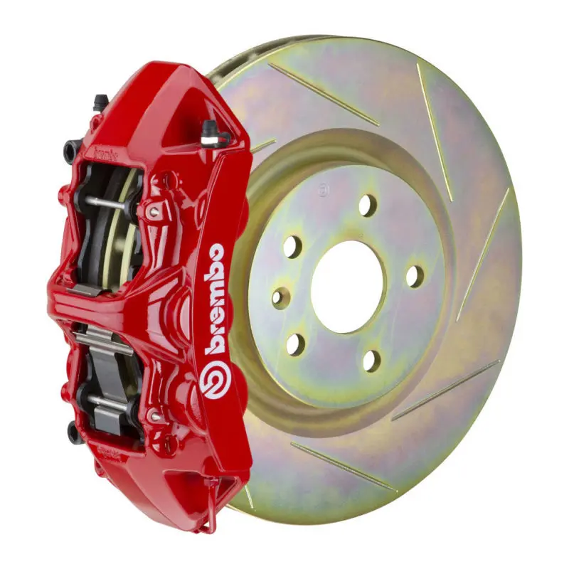 Brembo 05-14 Mustang Gt Excl Non-Abs Equipped Fr Gt Bbk 6Pist Cast 355X32 1Pc Rtr Slot Type1-Red 1