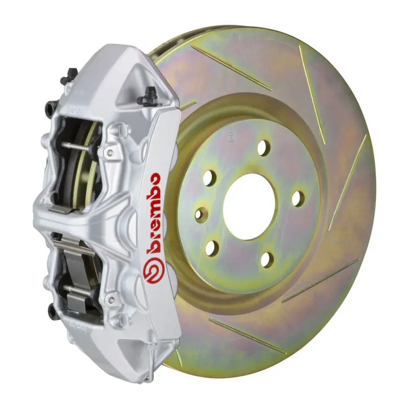 Brembo 05-14 Mustang Gt Excl Non-Abs Equipped Fr Gt Bbk 6Pist Cast 355X32 1Pc Rtr Slot Type1-Silver 1
