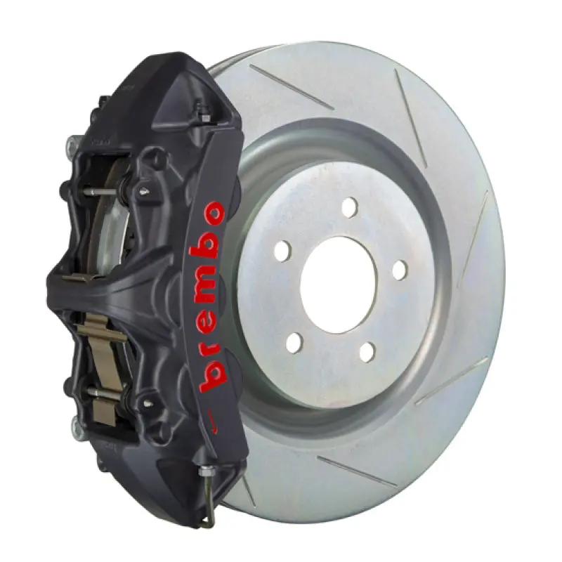 Brembo 05-14 Mustang Gt Excl Non-Abs Fr Gts Bbk 6Pis Cast 355X32 1Pc Rotor Slotted Type1-Black Ha 1