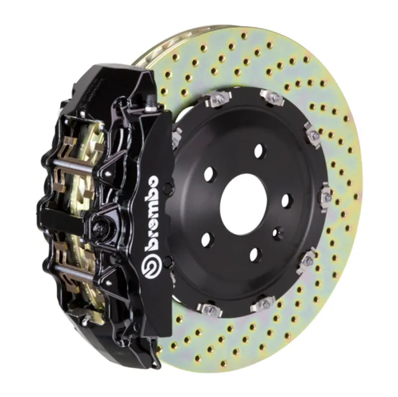 Brembo 08-13 M3/11-12 1M Front Gt Bbk 6 Piston Cast 380X34 2Pc Rotor Drilled-Black 1