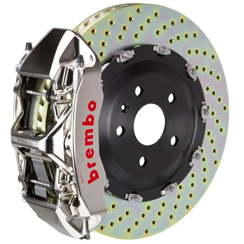 Brembo 08-13 M3/11-12 1M Front Gtr Bbk 6 Piston Billet 380X34 2Pc Rotor Drilled- Nickel 1