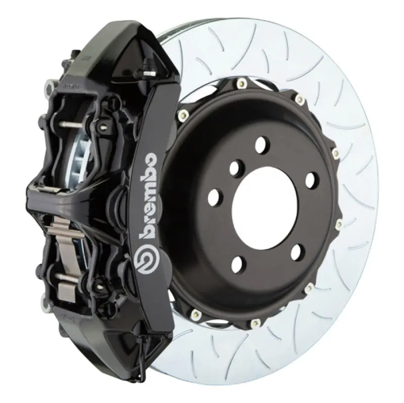 Brembo 84-87 Testarossa Front Gt Bbk 6 Piston Cast 380X32 2Pc Rotor Slotted Type-3-Black 1
