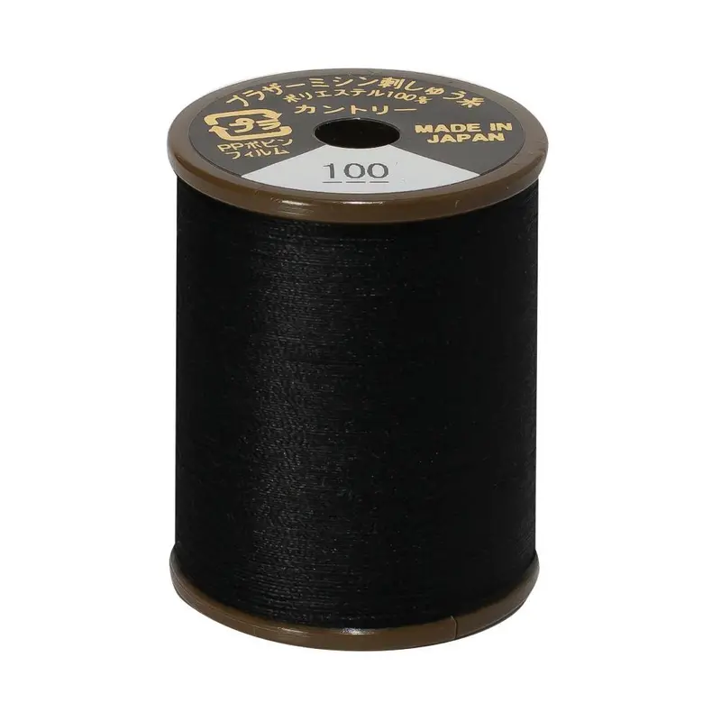 Brother Country Embroidery Thread, 100 Black 1