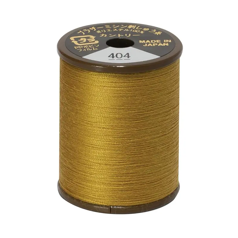 Brother Country Embroidery Thread, 404 Brass 1