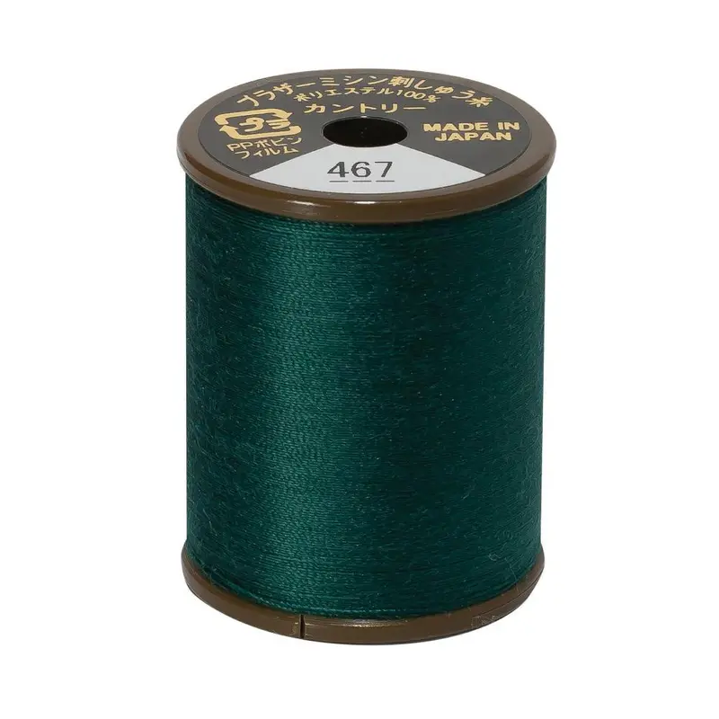 Brother Country Embroidery Thread, 467 Deep Green 1