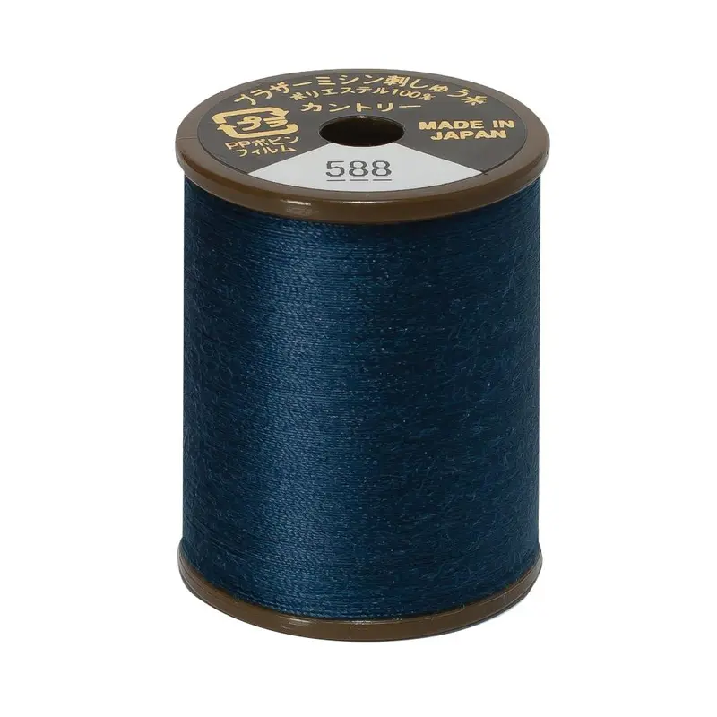 Brother Country Embroidery Thread, 588 Prussan Blue 1