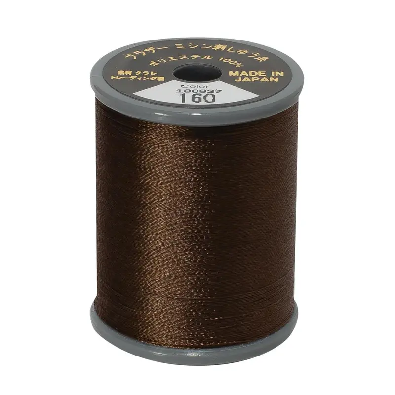 Brother Embroidery Flesh Tone Thread 160 Dark Chocolate 1