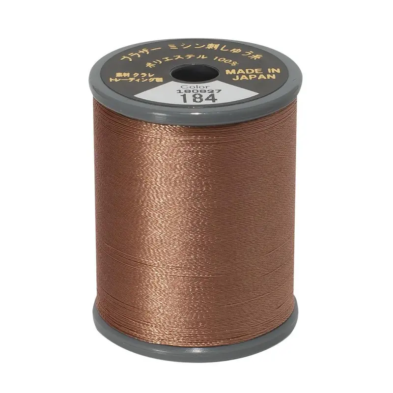 Brother Embroidery Flesh Tone Thread 184 Dark Coffee 1