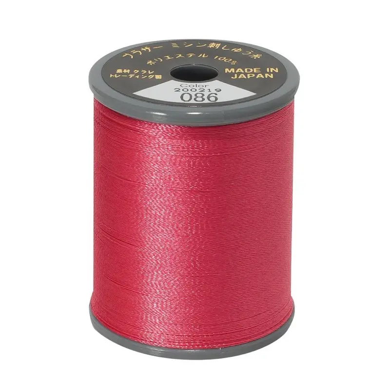 Brother Embroidery Thread 086 Deep Rose 1