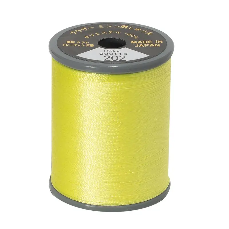 Brother Embroidery Thread 202 Lemon 1
