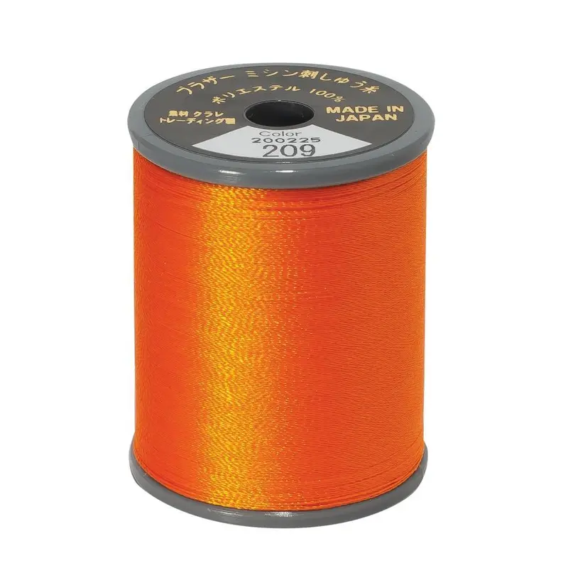 Brother Embroidery Thread 209 Tangerine 1