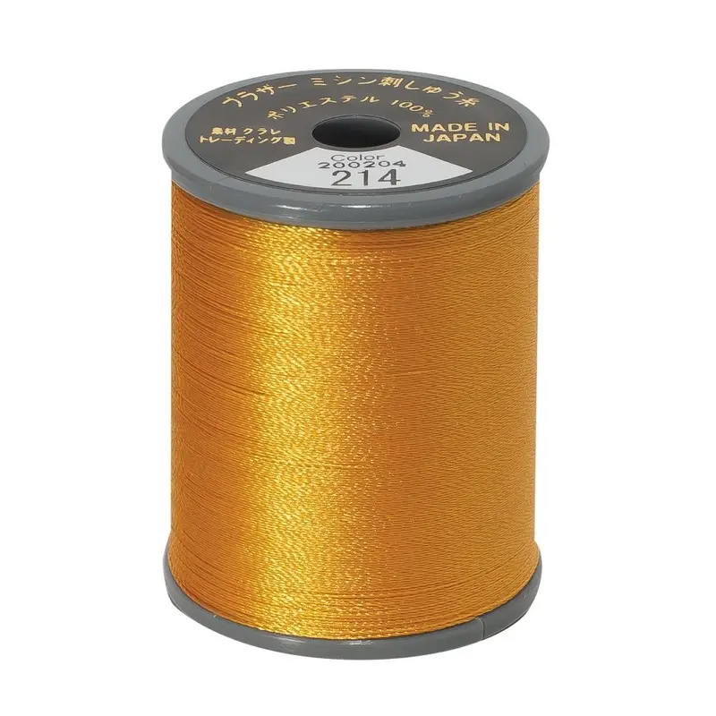 Brother Embroidery Thread 214 Deep Gold 1