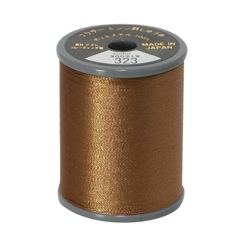 Brother Embroidery Thread 323 Light Brown 1