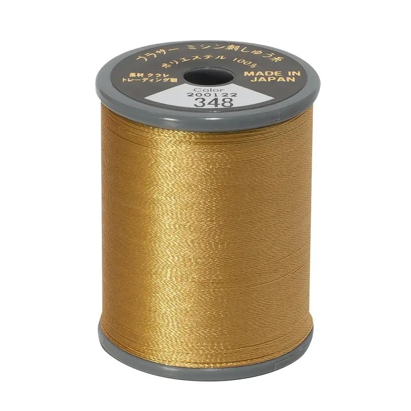 Brother Embroidery Thread 348 Khaki Brown 1