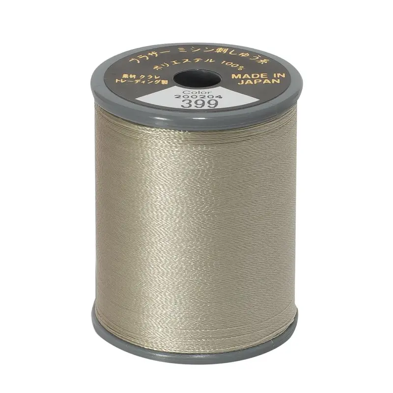 Brother Embroidery Thread 399 Warm Grey 1