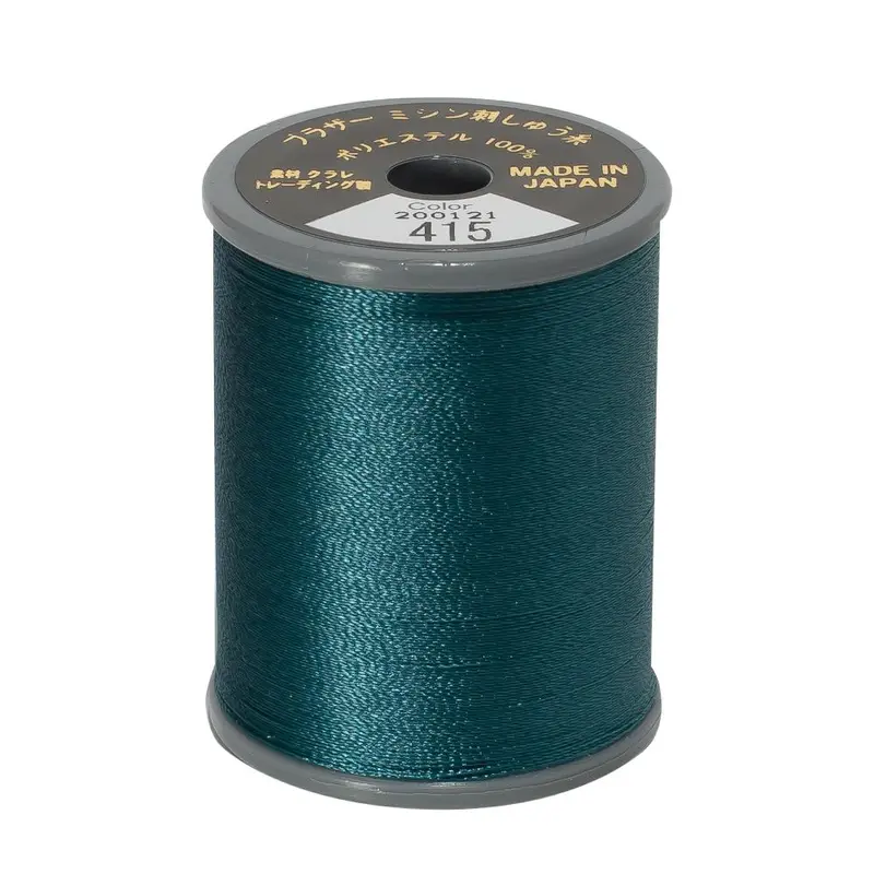 Brother Embroidery Thread 415 Teal 1