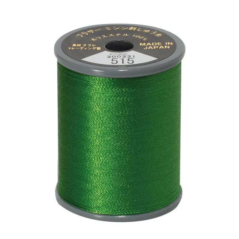 Brother Embroidery Thread 515 Moss Green 1