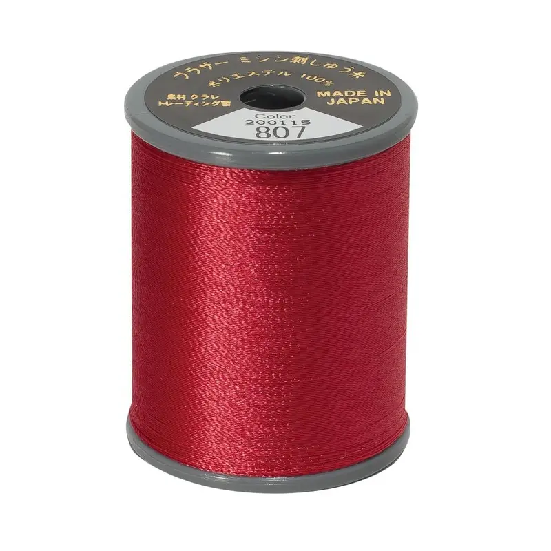 Brother Embroidery Thread 807 Carmine 1