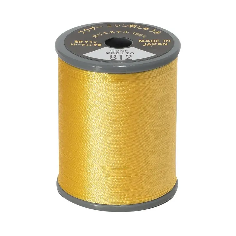 Brother  Embroidery Thread 812 Cream Yellow 1