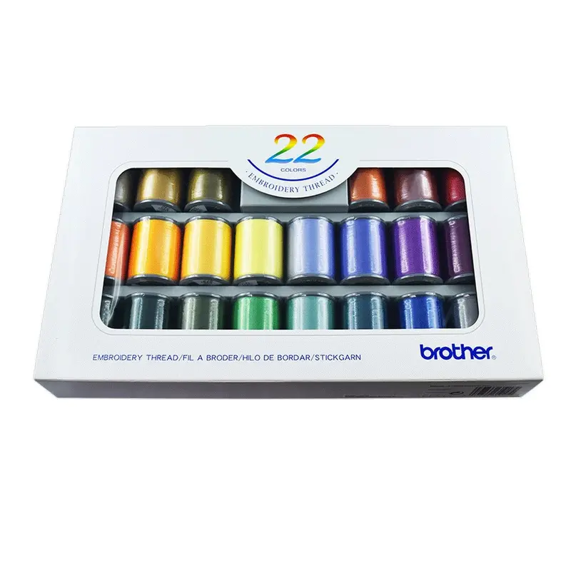 Brother Embroidery Thread Set - Box Of 22 Reels - Ets22 1