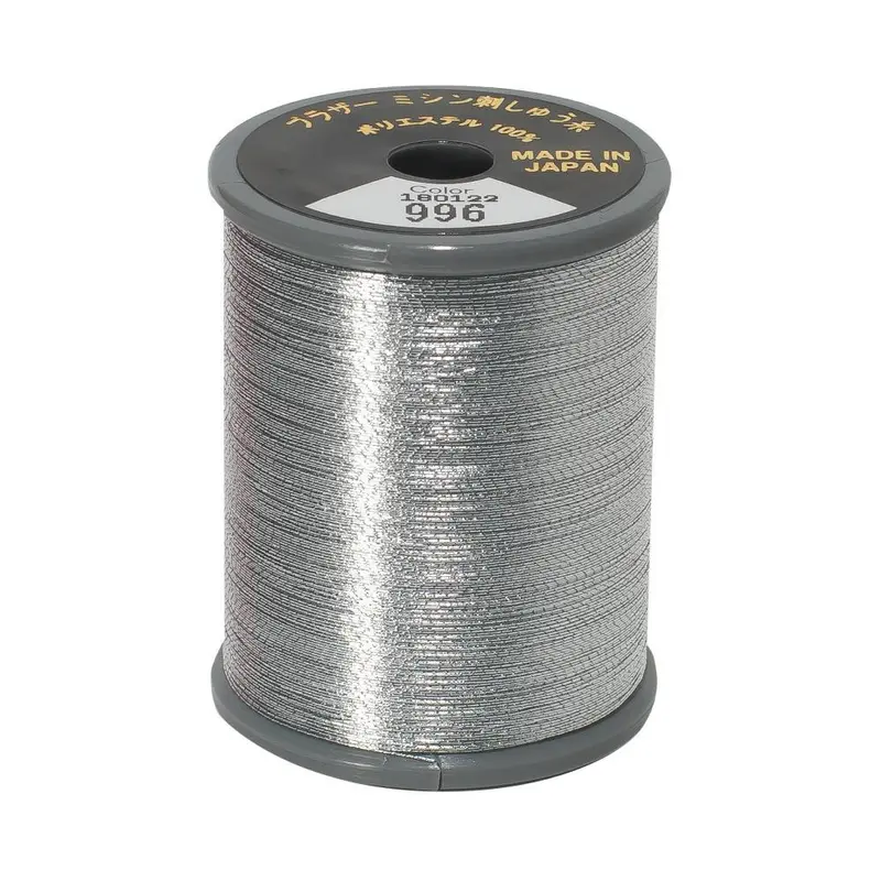Brother Metallic Embroidery Thread Aluminium  996 1