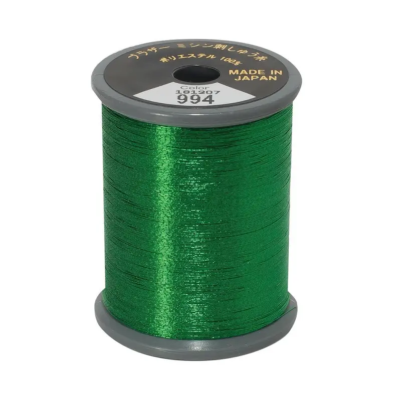 Brother Metallic Embroidery Thread Green  994 1